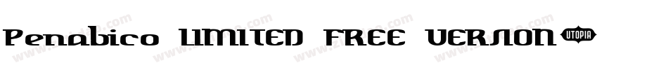 Penabico LIMITED FREE VERSION字体转换